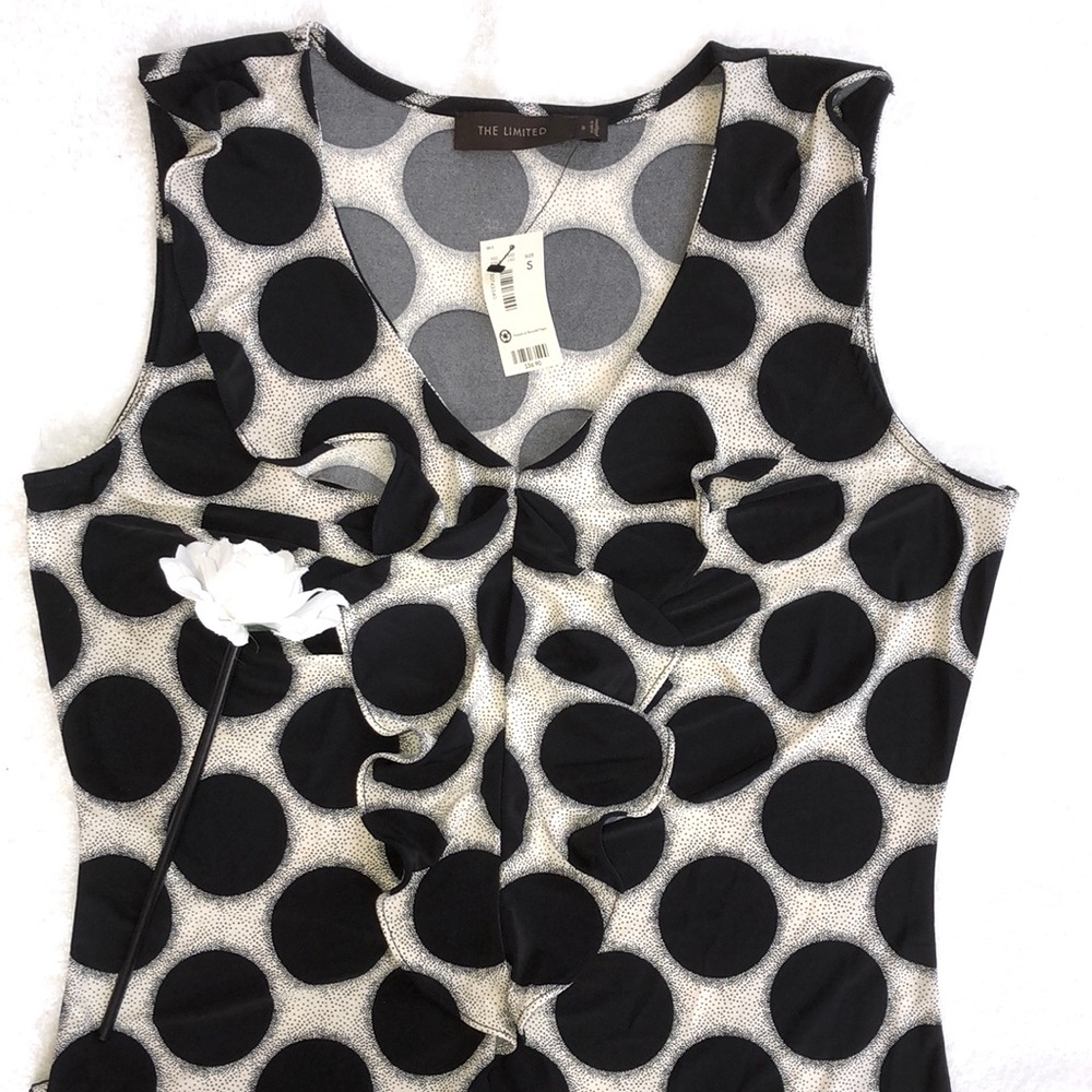 NWT The Limited Ruffle Front Sleeveless Top